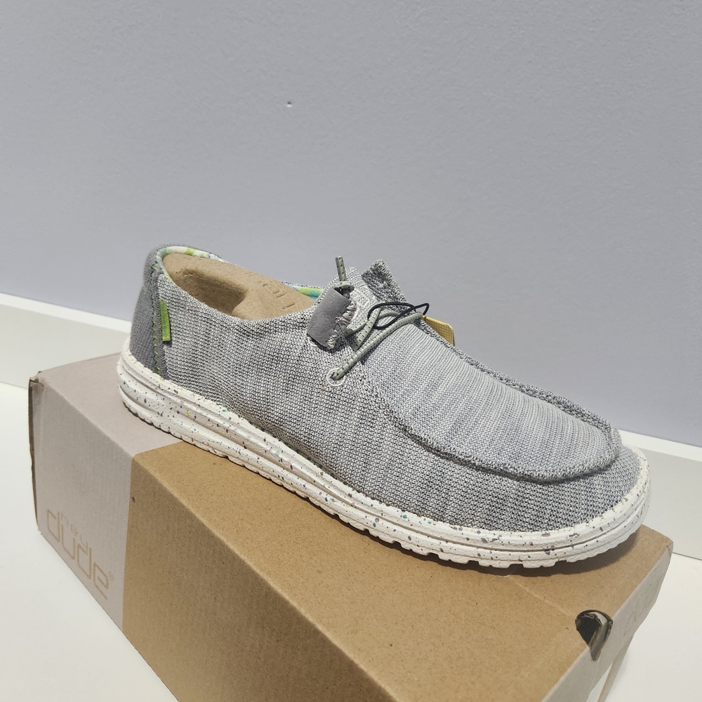 Hey Dude Men's Light Gray Loafers